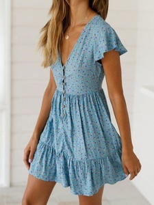 Robe longue décontractée sans manches de haute qualité pour l'été, style vintage, taille naturelle, en viscose mélangée, longueur au sol, style doux - Product Image 6