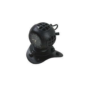 Reloj de Mesa con Casco de Buceo Náutico de Plata Antigua para Coleccionistas Marítimos que Buscan Piezas Decorativas Únicas Inspiradas en el Océano - Product Image 6