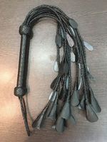 Flogger en cuir fait à la main Rose fleur pagaie avec des glands en cuir fouet de cheval fouet pour Couple en cuir fouet en cuir personnalisé