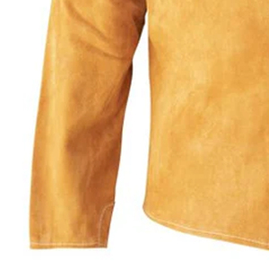 Chaqueta de Seguridad para Soldadura de Cuero Sintético de Color Sólido Personalizada, Resistente al Agua, al Fuego y al Calor, Nivel D de Protección - Product Image 3