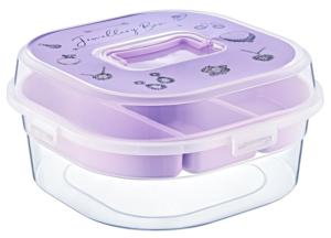 กล่องจัดระเบียบพลาสติกอเนกประสงค์ทนทานพร้อมฝาปิดที่เก็บเครื่องประดับด้ายเย็บสำหรับใช้ในบ้านหรือสำนักงานขายส่ง - Product Image 6