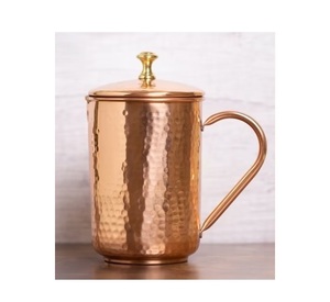 Pichet à eau en cuivre au meilleur prix avec verre gravé Théières et bouilloires pour la maison et le restaurant à vendre - Product Image 3