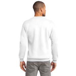 Básico 100% Algodón Hombre Granate Manga Larga Cuello Alto Jersey Sudadera - Product Image 5