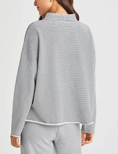 Sweat femme à la mode manches longues vêtements d'extérieur en molleton chaud parfait pour la mode de rue d'hiver chic - Product Image 5