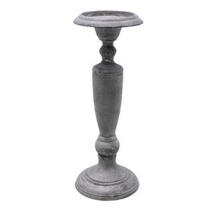 Bougeoir de pilier en métal pour décoration de la maison porte-bougie en pierre grise pour décoration de mariage en vrac fait à la main - Product Image 4