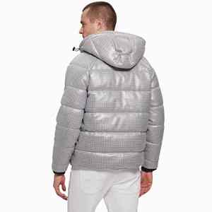 OEM Mens Bomber Jacket with Hooded Collar | Premium Quality Embroidered Jacket - Product Image 5