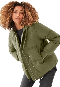 Veste matelassée décontractée imperméable à l'eau personnalisée pour unisexe Vêtements d'extérieur épais et chauds Col montant Fermeture à glissière Saison d'automne - Product Image 4