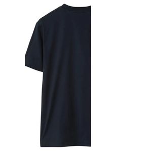เสื้อยืดคอกลมแขนสั้นผู้ชายไซส์ใหญ่ คุณภาพสูง ปรับแต่งโลโก้ได้ ระบายอากาศดี เป็นมิตรกับสิ่งแวดล้อม สีน้ำเงินเข้ม 220gsm - Product Image 2