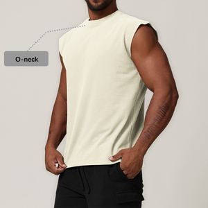 <b>Men</b> Loose Fit O-Neck Sleeveless Gym T-Shirt Casual Workout Tank Top Fitness <b>Muscle</b> Tee Summer Streetwear <b>Vest</b> - Product Image 1