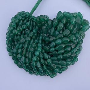 Handmade Women's Gemstone Jewelry-16-Inch Natural Green <b>Onyx</b> Faceted Rondelle Beads Necklace ZUBEDA GEMS IGI Certified Amazing - Product Image 2