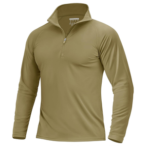 Haut de sport actif pour homme 2025, anti-UV, séchage rapide, écologique, coloré, demi-zip, polyester et élasthanne, fabriqué par Tenzo Int'l Custom - Product Image 2