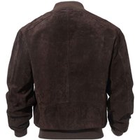Veste en cuir de baseball pour hommes en gros, veste bomber vintage en daim