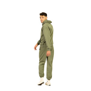 Wholesale 100% Cotton Blank Plain Tracksuit Fashionable Men`s Two Piece <b>Sets</b> Custom Tracksuit Bulk Supplier - Product Image 3