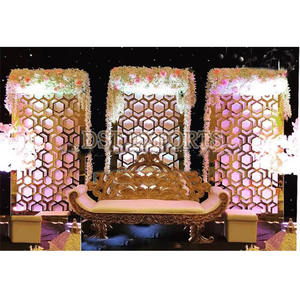 Pakistani Wedding Laser Cut Panels for Stage Decor Trending <b>Gold</b> Laser Cut <b>Backdrop</b> Panels Muslim Wedding Metal <b>Backdrop</b> Texas - Product Image 4