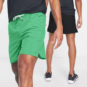 กางเกงขาสั้นลำลองชายหาดสำหรับผู้ชาย ผ้าโพลีเอสเตอร์ 100% 300 กรัม แห้งเร็ว มีกระเป๋า สีสันตามสั่ง ลายดอกไม้ สไตล์ไฮสตรีท - Product Image 3