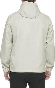 Chaqueta Cortavientos Retro Ligera para Hombre con Logotipo Personalizado, Cierre de Cremallera, Impermeable, Colores Contrastantes - Product Image 4