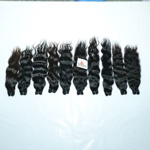 100เทปผมดิบจากอินเดียเส้นผมมนุษย์ทอสองชั้นอยู่ในแนวเดียวกัน - Product Image 3