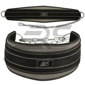 Weightlifting Dipping <b>Belt</b> With Steel <b>Chain</b> Nylon Weight Lifting Gym Fitness Exercise Weighted <b>Belt</b> Pull up Deep - Product Image 1