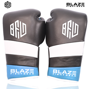 Manoplas de entrenamiento de cuero genuino con cordones de alta intensidad, guantes MMA que absorben la humedad, secado rápido para boxeo, bolsa pesada de combate - Product Image 2