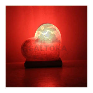 100% lampe de sel naturel en nouveau Stock lampe de sel en forme de coeur meilleur prix lampe de sel en forme de coeur pour le sel - Product Image 2