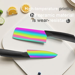 Couteau à viande en céramique à livraison rapide, lame tranchante pour un usage quotidien en cuisine, prix d'usine, fabrication artisanale, manche en plastique commercial - Product Image 4