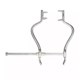 Gosset Self Retaining Abdominal Retractor Curved Arms Fixed Lateral Blades Spreadable Retractor Stainless Steel