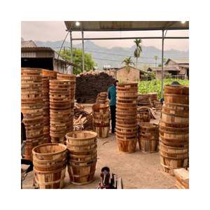 Panier en bois d'acacia vietnamien, vente en gros, pour capturer les crabes, avec couvercles de haute qualité, grand espace, prêt à l'exportation - Product Image 6