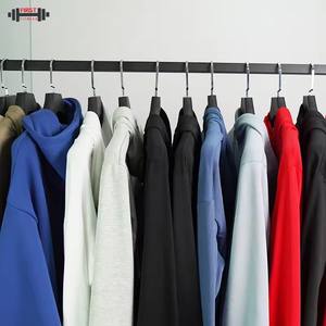 Sudadera con capucha de lana de algodón pesado de invierno para hombre de alta calidad de ajuste regular 300gsm - Product Image 3