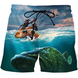 High Quality Custom Logo Summer Printed Mesh Gym Shorts Men Sports <b>Swim</b> Beach Polyester Sublimation Basketball Mesh Shorts - Product Image 3