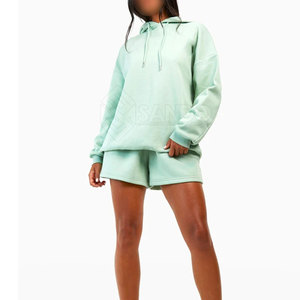 Ropa de moda Conjunto de Sudadera con capucha para mujer Material suave Conjunto de sudaderas con capucha para mujer Conjunto de sudaderas con capucha de algodón de la mejor calidad para mujer - Product Image 2