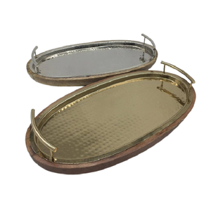 Bandeja de servicio de latón de diseño maravilloso para accesorios de hotel Bandeja de servicio de chocolates de la más alta calidad a los mejores precios - Product Image 5