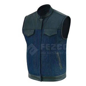 Gilet en cuir véritable pour homme, édition de qualité supérieure, décontracté, hiver, respirant, vêtement d'extérieur, design personnalisable, col en V, logo personnalisé - Product Image 2