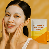 Pemasok perawatan kulit bersertifikat GMP lembar masker pencerah Vitamin C