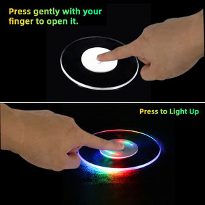 Chai đèn <span class=keywords><strong>LED</strong></span> uống đèn rượu dính chai sparklers Bar mặt hàng bên nhà hàng sáng trang trí tiện ích <span class=keywords><strong>LED</strong></span> Coaster - Product Image 3