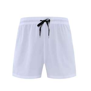 Summer Casual Sports <b>Shorts</b> Quick-Dry Split Hem <b>Elastic</b> <b>Waistband</b> Breathable <b>Shorts</b> Handy Pockets Loose Fit Solid - Product Image 1