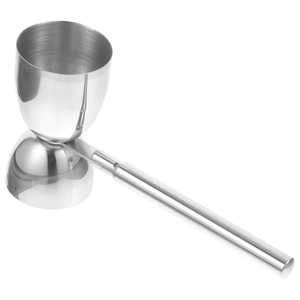 Verre de jigger en acier inoxydable avec poignée pour verre couleur argent meilleur prix emballage personnalisé et expédition rapide - Product Image 1