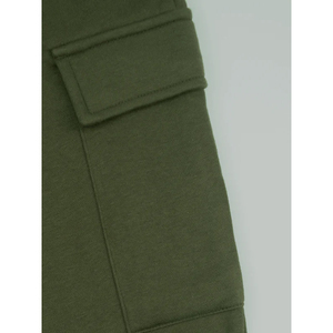 Antiarrugas, pantalón de hombre, pantalones de chándal de lana de algodón 100% teñidos lisos, pantalones de chándal con logotipo personalizado para hombre - Product Image 3