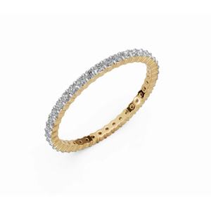 Anillo Apilable Elegante Griselda's Endless Glow con Diamantes de Corte Redondo de 0.800 Ct, Cultivados en Laboratorio, Oro de 9 KT, 14 KT, 18 KT, Proveedor Mayorista OEM - Product Image 5