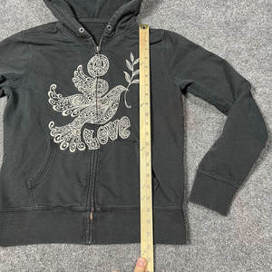 Retro <b>90s</b> <b>Streetwear</b> Aesthetic Casual Women's Fleece Hoodie with Ribbed Cuffs 3D Embroidery Eco-Friendly & Breathable - Product Image 4