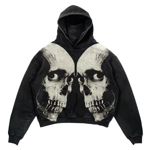 Sudadera con Capucha Estampada de Felpa Gruesa Orgánica 100% Algodón Ecológica de 500 Gramos para Hombre de Invierno - Product Image 1