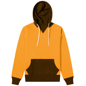 Customized Block Hoodies Black and Yellow Color High Quality Stylish OEM Service Street Wear Sweatshirts - Product Image 4
