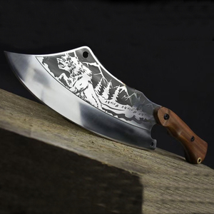 Couteau à découper en acier inoxydable forgé haute résistance ODM personnalisable de haute qualité de 15 pouces pour la cuisine et la coupe d'os - Product Image 2