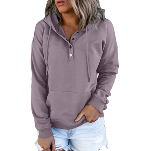 Vente en gros Streetwear pour femmes Sweat-shirt décontracté à capuche personnalisé pour femmes 2025 - Product Image 3