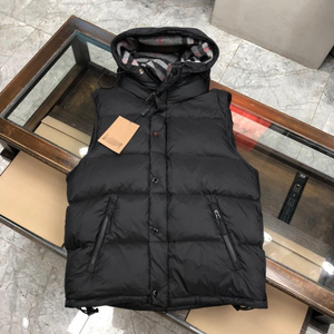 Chaqueta de Plumón para Hombre, Chaqueta de Invierno con Capucha, Chaqueta Acolchada con Mangas Desmontables - Product Image 3