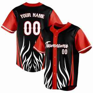 Maillot de baseball personnalisé de haute qualité, coupe décontractée, tissu respirant et à séchage rapide, pour une utilisation active et décontractée - Product Image 1