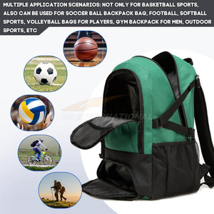 OEM Sports Wear Basketball <b>Bags</b> Custom Manufacturer Durable Gym Backpack for Soccer Volleyball with Separate Compartments - Product Image 5