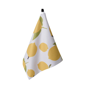 Toalla de té de algodón con estampado de pincelada abstracta personalizada, nuevo diseño, espacios de cocina contemporáneos, secado rápido y antimicrobiano - Product Image 4