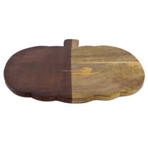 Planche à découper ronde en bois écologique, simple et attrayante, pour la cuisine, la salle à manger, la découpe et le service - Product Image 1