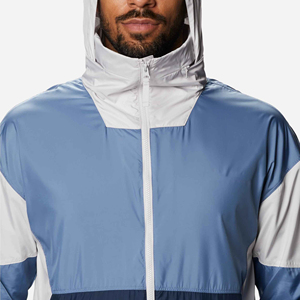 Customized Good Quality Hot Sale 2026 New Design <b>Canvas</b> Nylon Rain Proof Hooded <b>Men</b> Windbreaker <b>Jacket</b> with Front Logo - Product Image 3