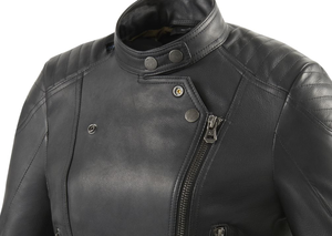 แจ็กเก็ตมอเตอร์ไซค์หนังแท้สำหรับผู้หญิงแจ็กเก็ตมอเตอร์ไซค์ - Product Image 5